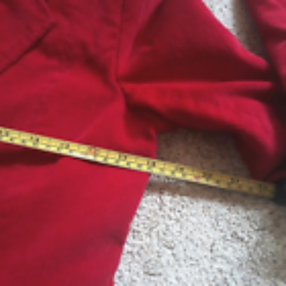 Red Corduroy Classic Single Breasted Women's Lined Blazer Single Button Sz XS - Picture 13 of 15